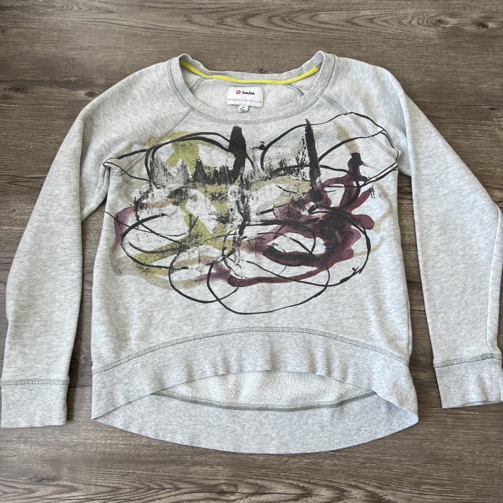 Proenza Schouler x Target Sweatshirt Womens M Abstract Graphic Crewneck Fleece